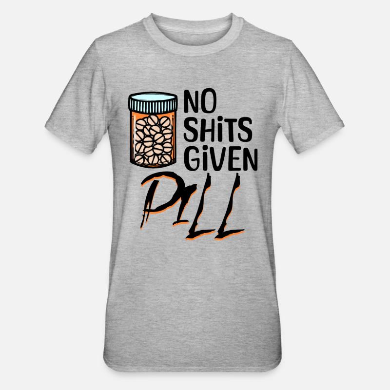 Gleichgültig Is Mir Egal Statement - Unisex Polycotton T-Shirt - Grau meliert