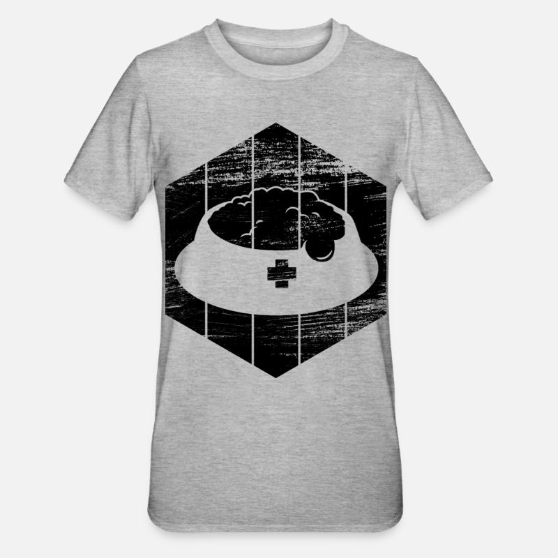 Heimtier - Unisex Polycotton T-Shirt - Grau meliert