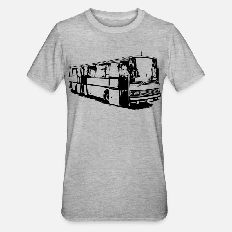 Setra Bus Setra S215 UL - T-shirt polycoton Unisexe - gris chiné