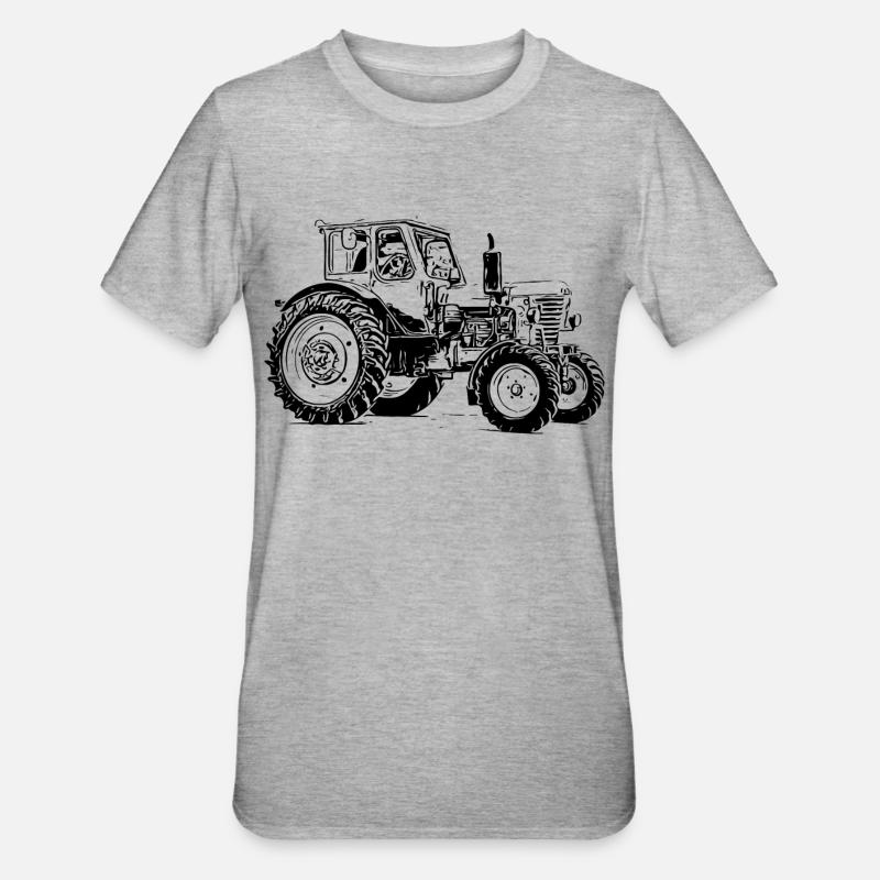 Biélorussie MTS 50 - T-shirt polycoton Unisexe - gris chiné