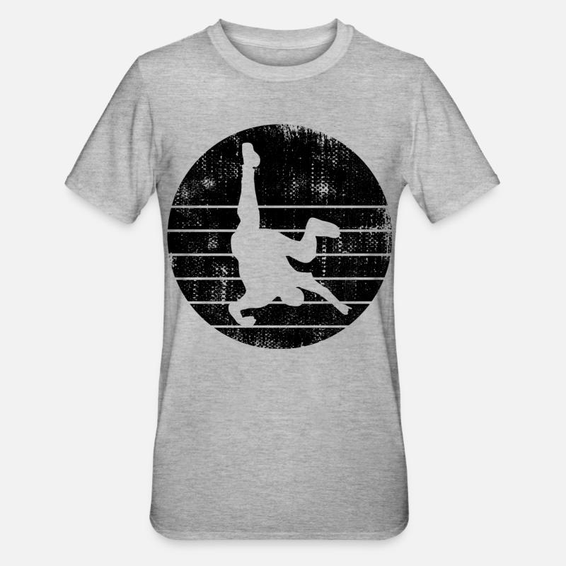 Breakdancer - T-shirt polycoton Unisexe - gris chiné