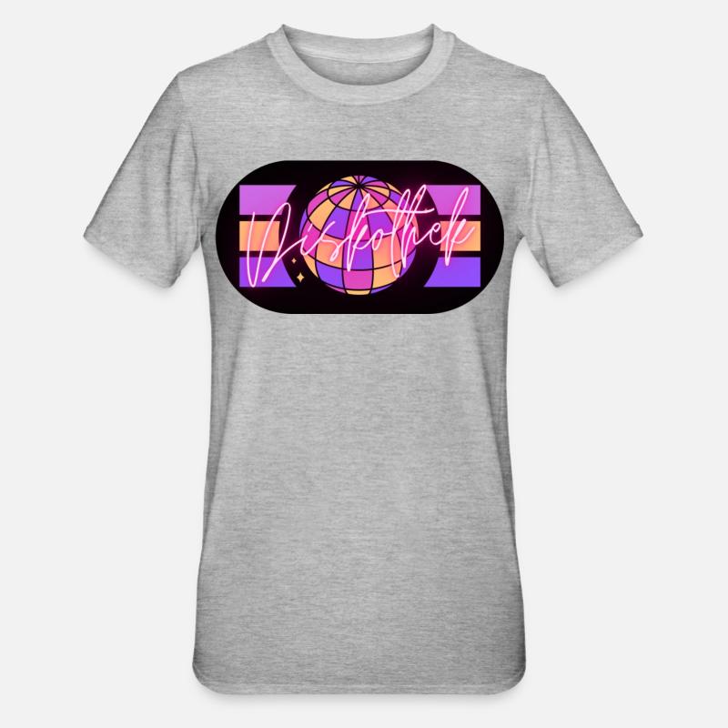 Discothèque - T-shirt polycoton Unisexe - gris chiné