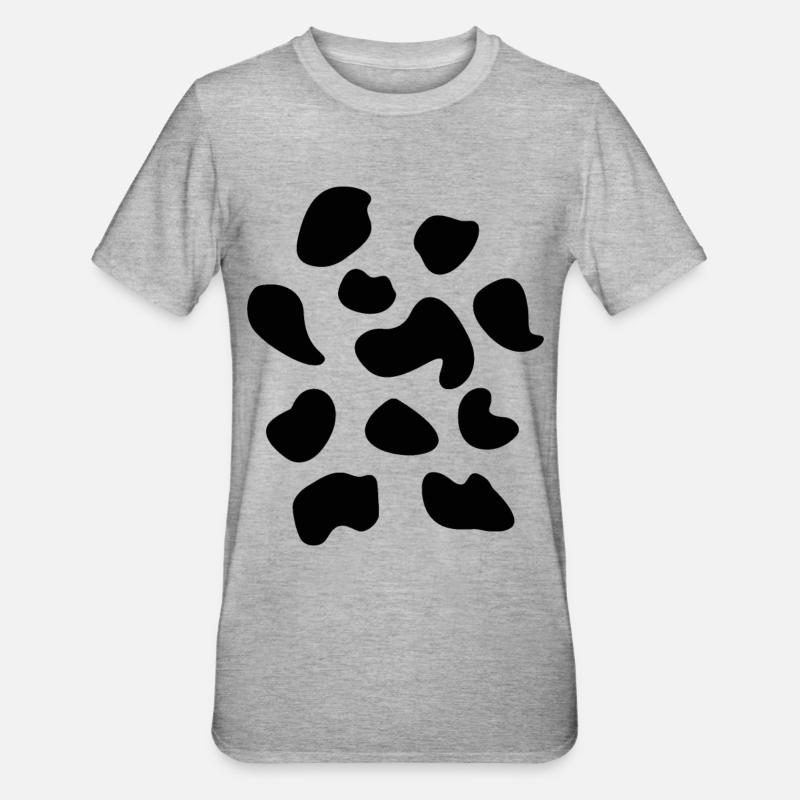 Kuh Kostüm - Unisex Polycotton T-Shirt - Grau meliert