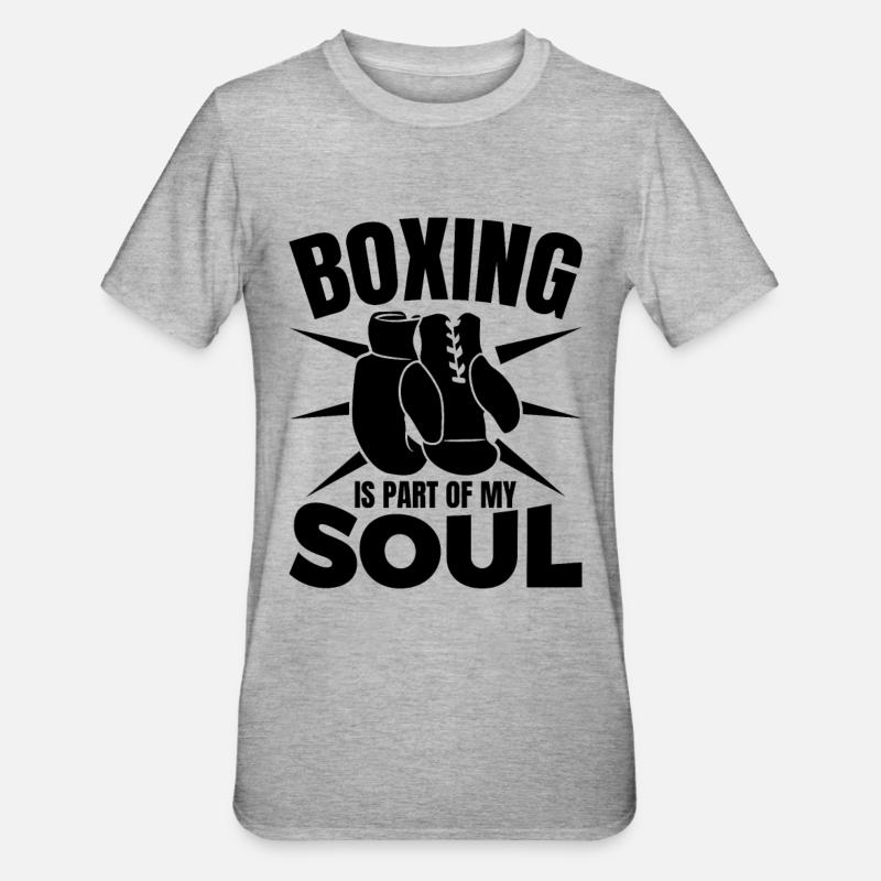 Motivation des boxeurs - T-shirt polycoton Unisexe - gris chiné