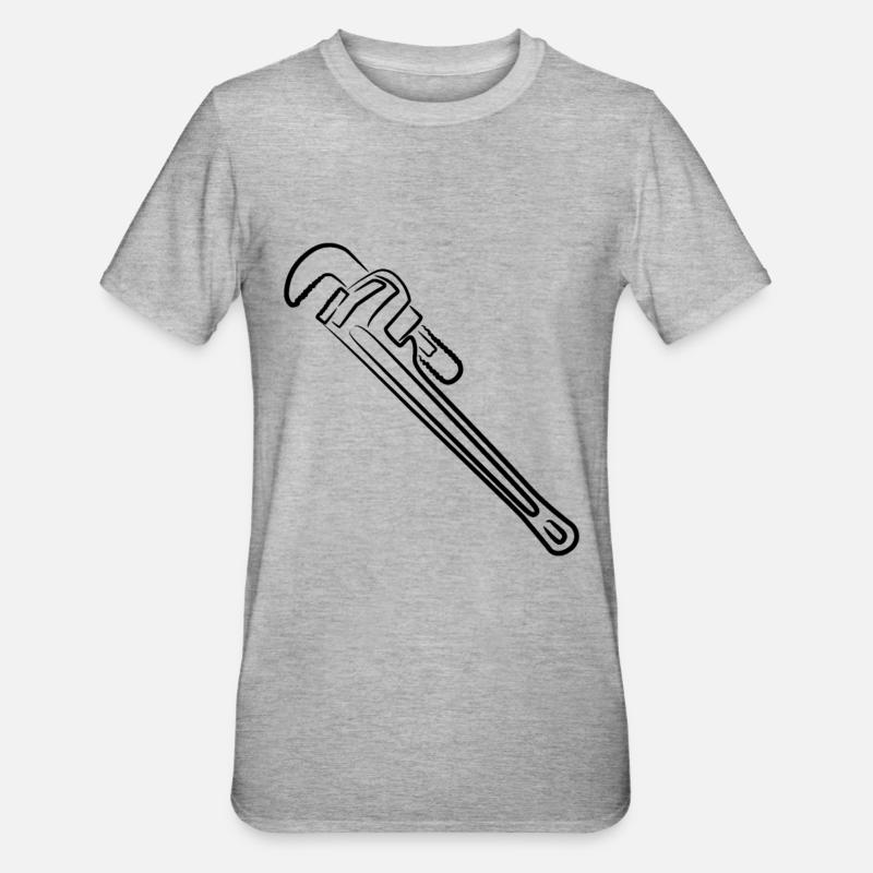 Clé à pipe - T-shirt polycoton Unisexe - gris chiné
