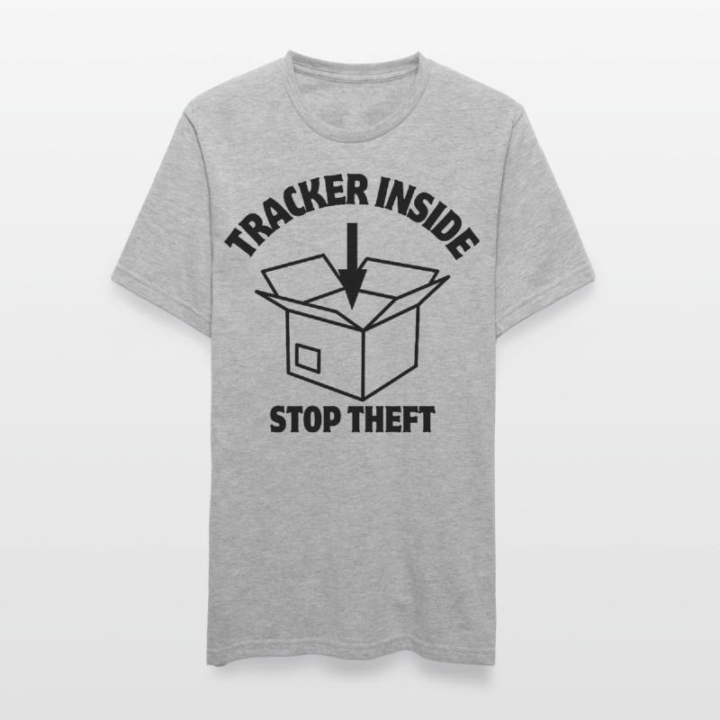 Security, Parcel Lock, Inside Tracker Unisex Polycotton T-Shirt