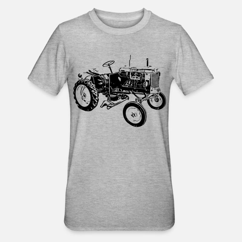 Traktor Pony - Unisex Polycotton T-Shirt - Grau meliert