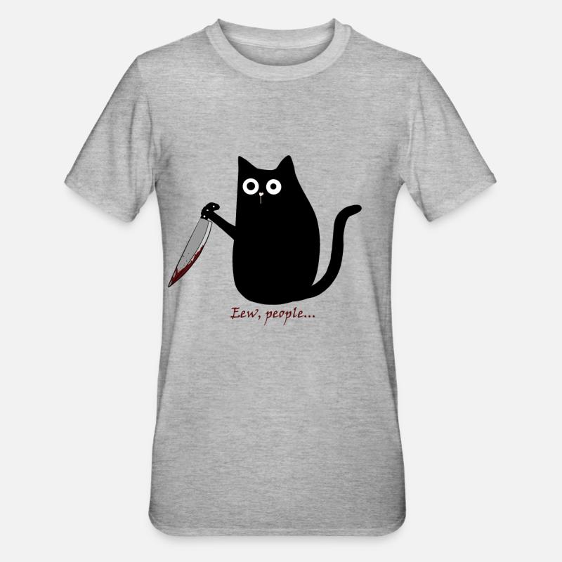 Euh, les gens... - T-shirt polycoton Unisexe - gris chiné