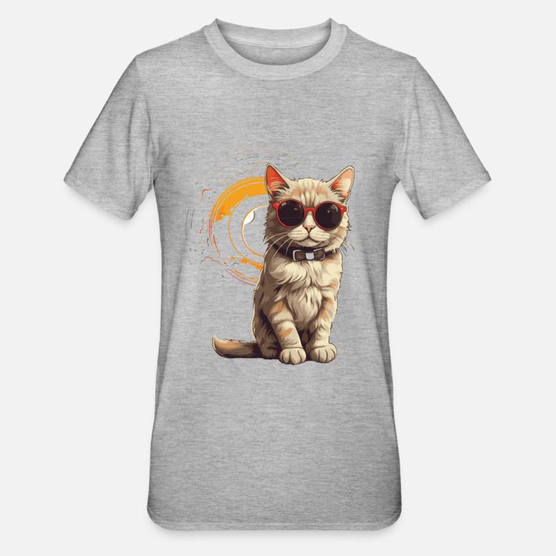 SOLAR ECLIPSE ASTRONOMY LOVERS - Unisex Polycotton T-Shirt - heather grey