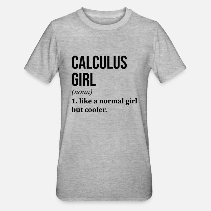 Infinitesimalrechnung - Unisex Polycotton T-Shirt - Grau meliert