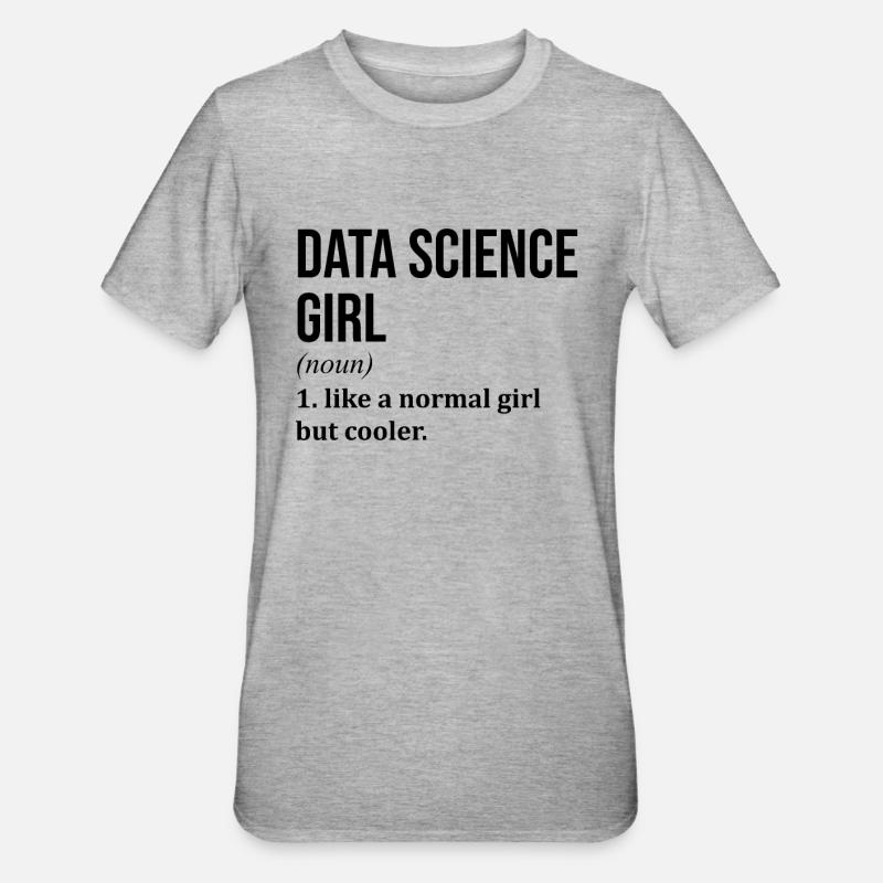 Data Science - Unisex Polycotton T-Shirt - heather grey