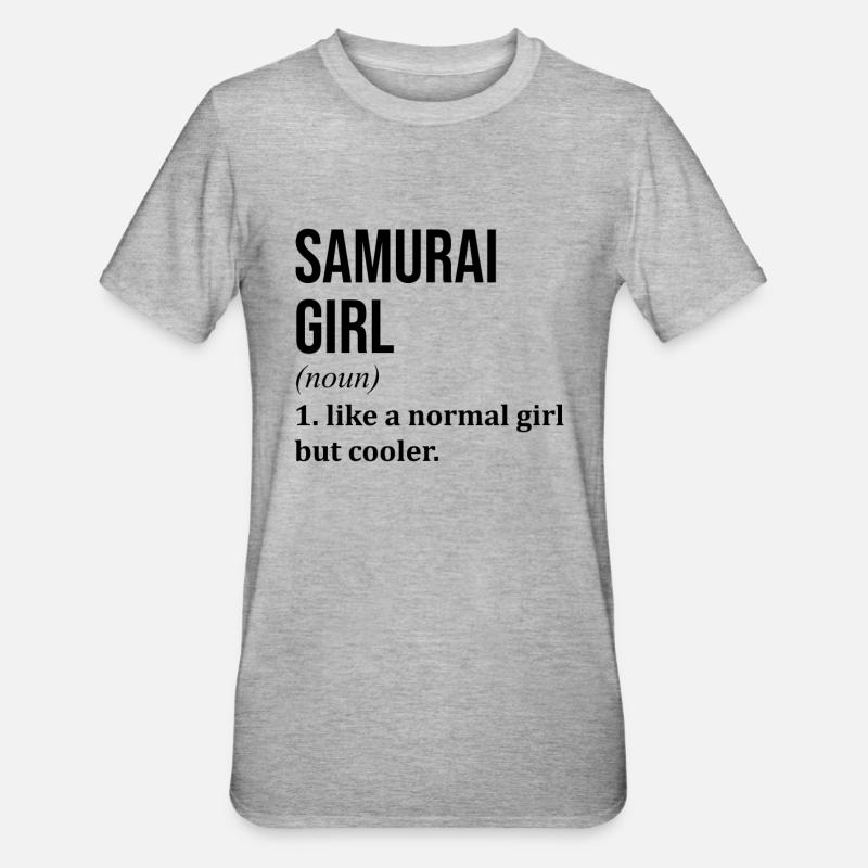 Samouraï - T-shirt polycoton Unisexe - gris chiné