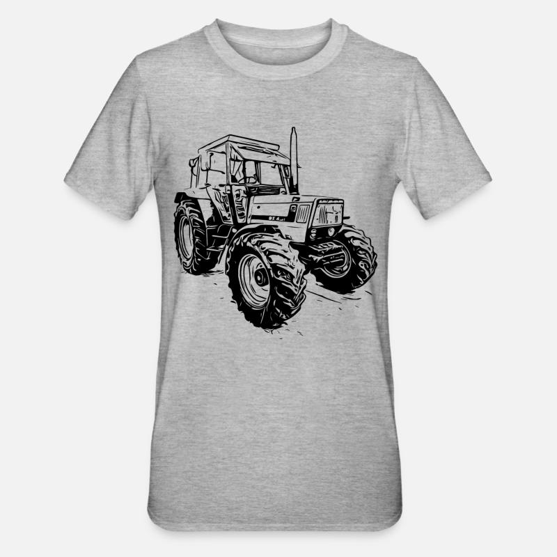 Front loader - Unisex Polycotton T-Shirt - heather grey