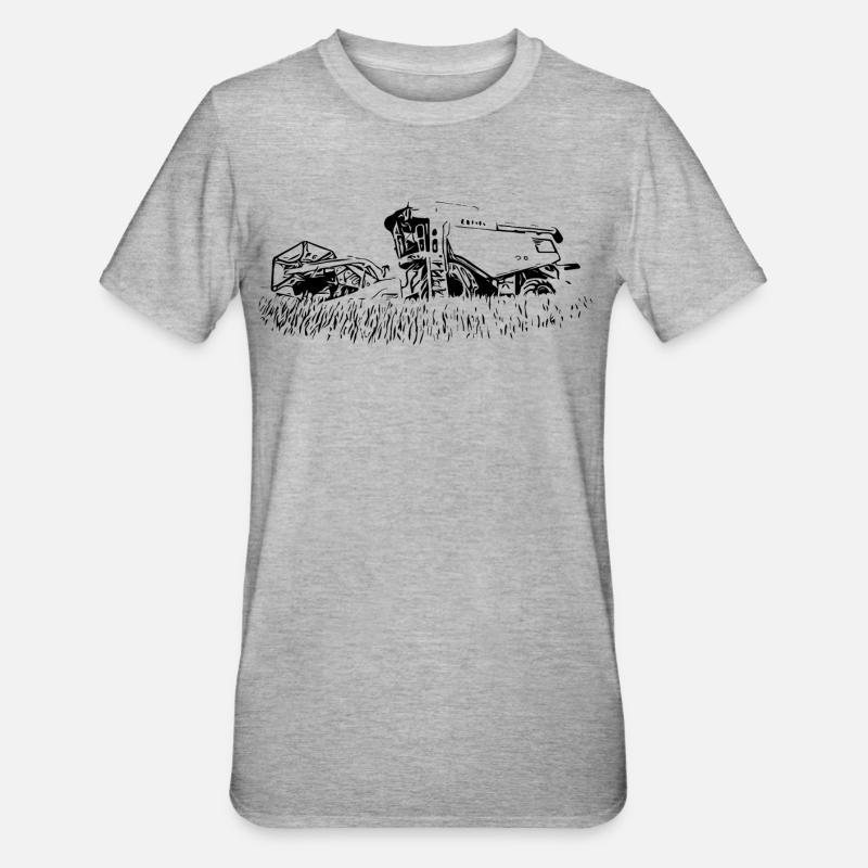 Moissonneuse-batteuse 600 - T-shirt polycoton Unisexe - gris chiné