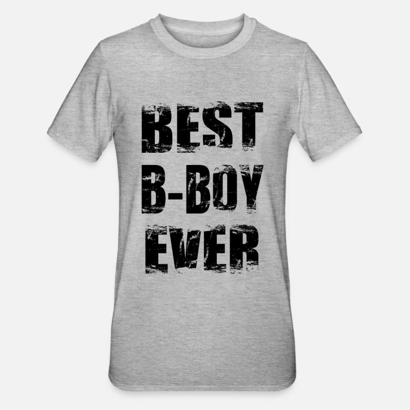 Bester Breakdancer - Unisex Polycotton T-Shirt - Grau meliert