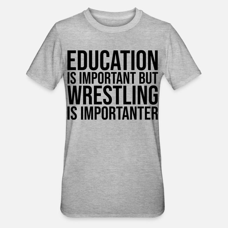 Ringen - Unisex Polycotton T-Shirt - Grau meliert