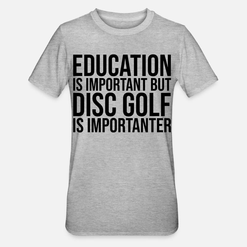 Disc golf - T-shirt polycoton Unisexe - gris chiné