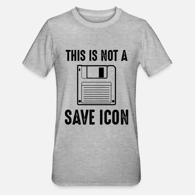 Computerwitz - Unisex Polycotton T-Shirt - Grau meliert