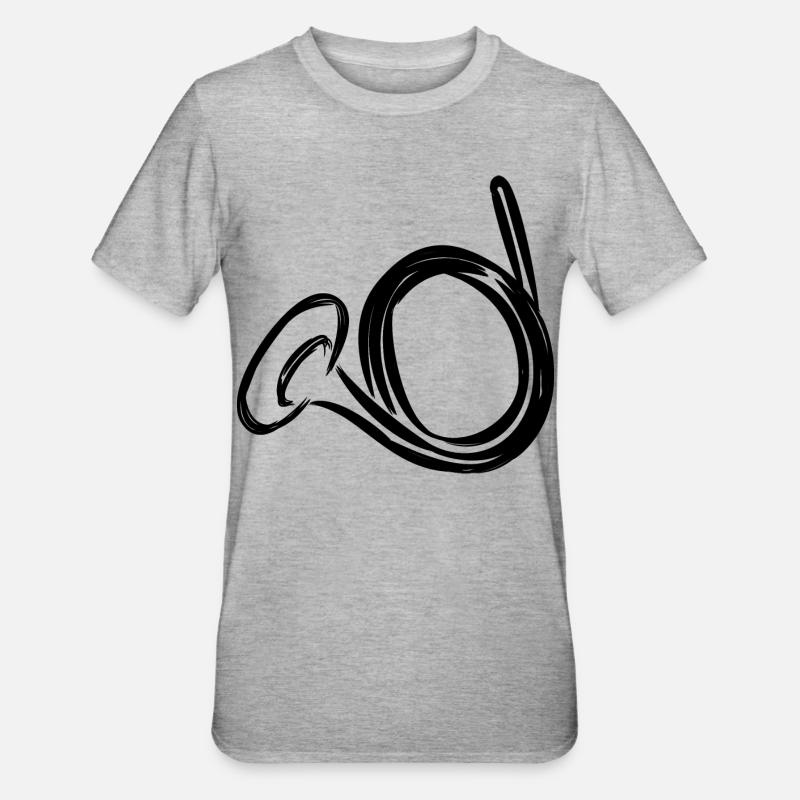 Bugle - Unisex Polycotton T-Shirt - heather grey