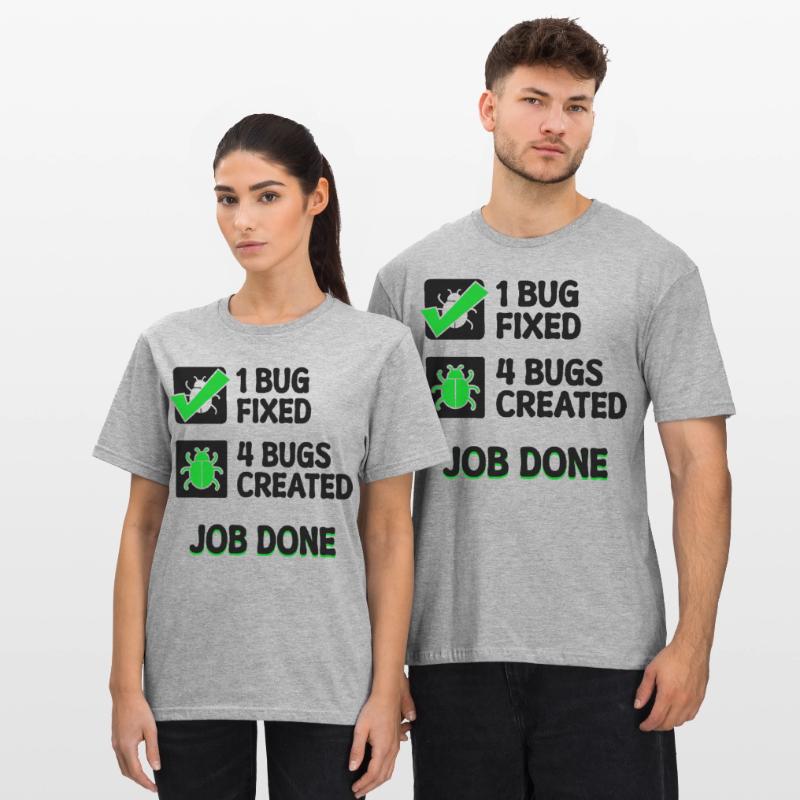 Programmierer Developer Bugfixing Bugs Skripting Unisex Polycotton T-Shirt