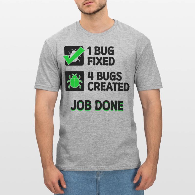 Programmierer Developer Bugfixing Bugs Skripting Unisex Polycotton T-Shirt