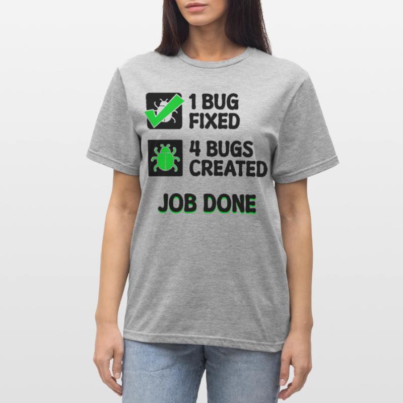 Programmierer Developer Bugfixing Bugs Skripting Unisex Polycotton T-Shirt