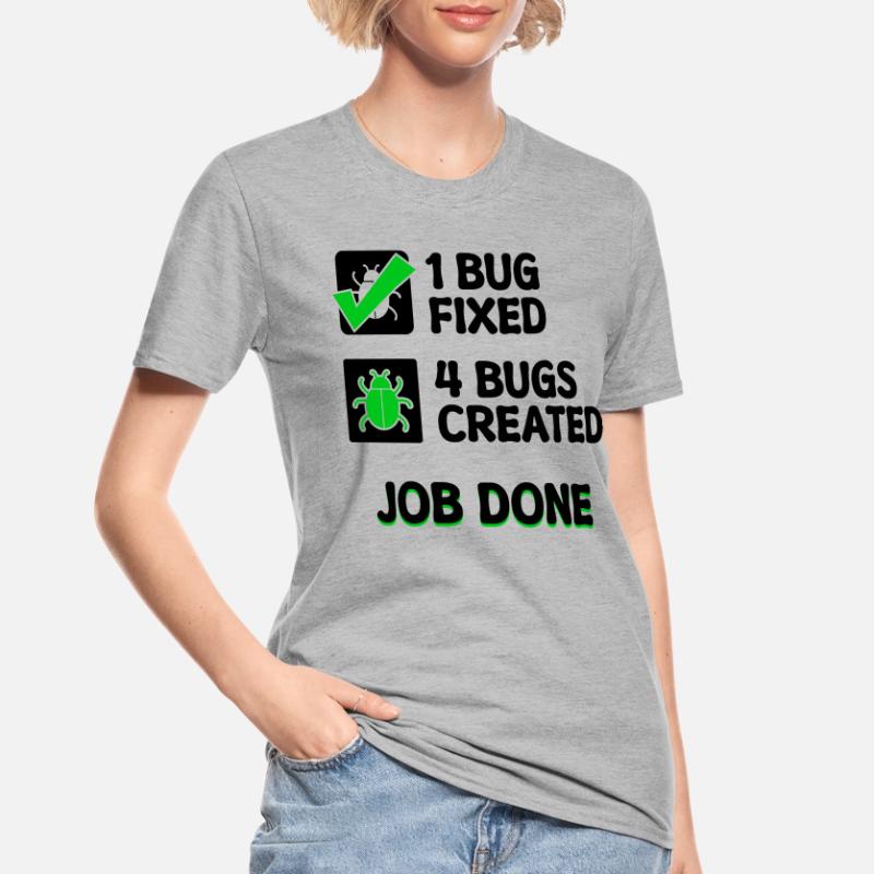 Programmierer Developer Bugfixing Bugs Skripting Unisex Polycotton T-Shirt