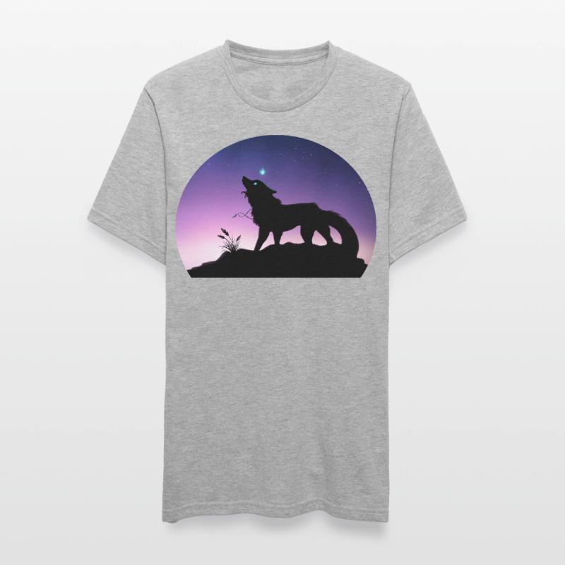 Die Reise eines Sternenwolfs - Silouhette Nocturne Unisex Polycotton T-Shirt
