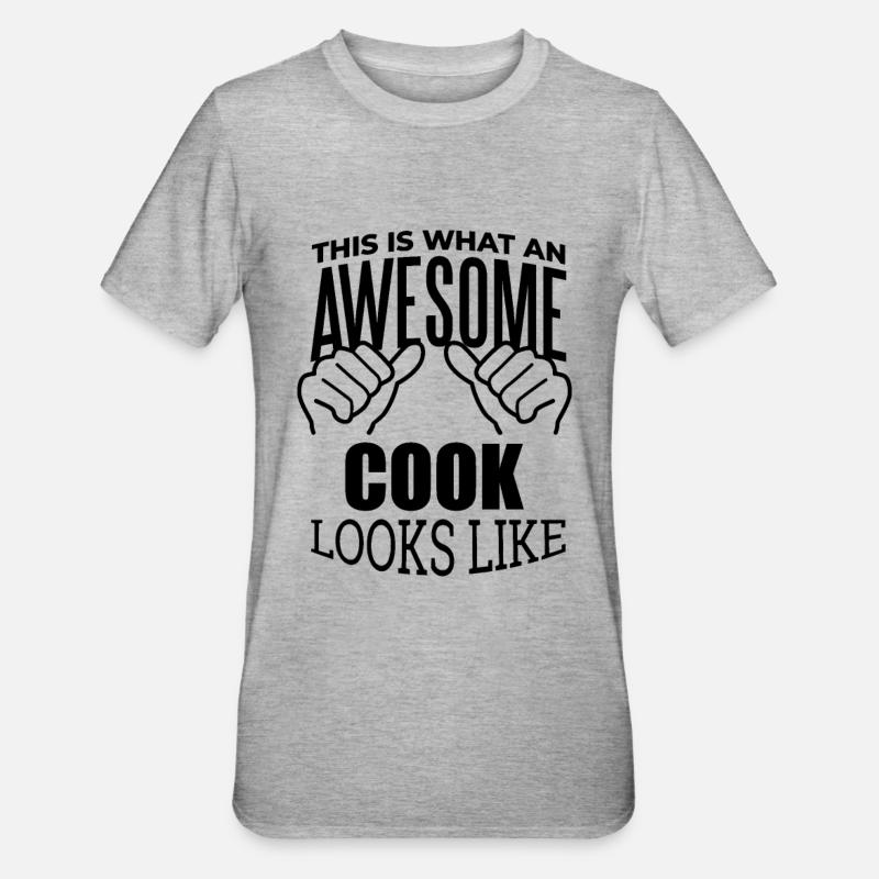 cuire - T-shirt polycoton Unisexe - gris chiné