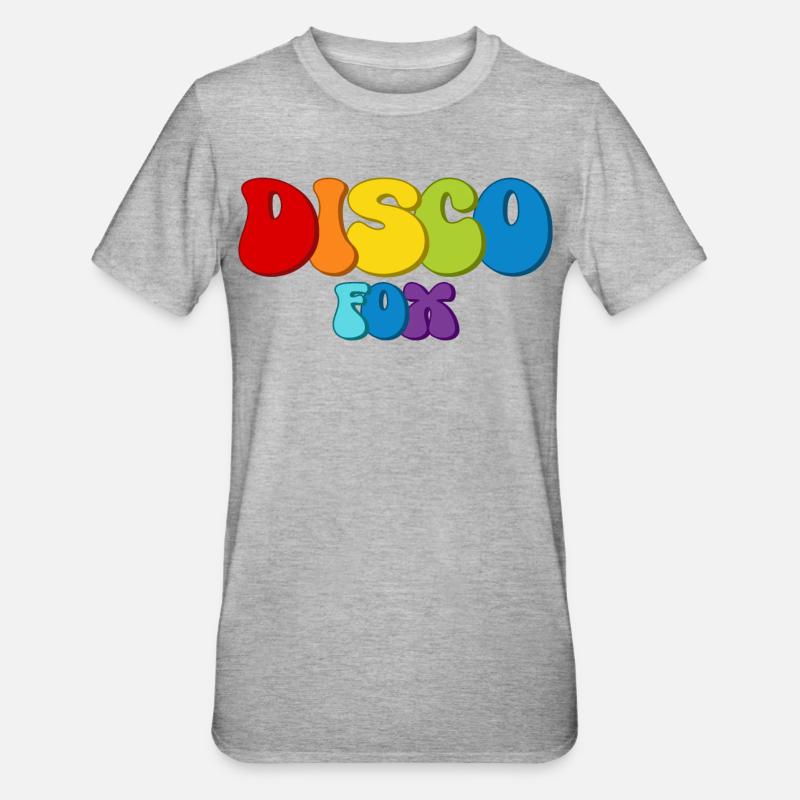 Disco Fox - T-shirt polycoton Unisexe - gris chiné