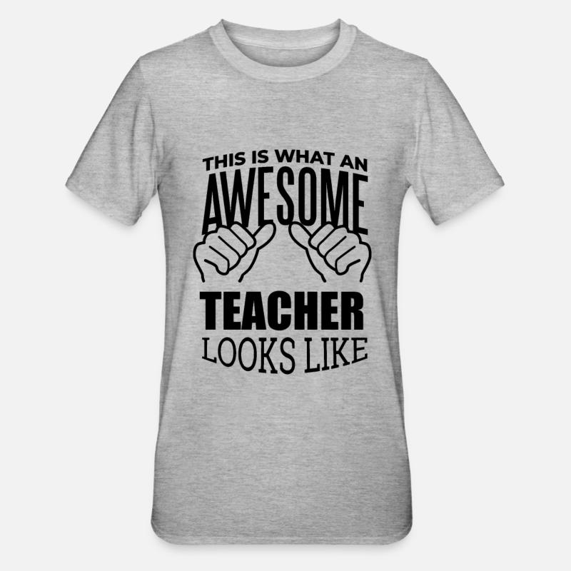 Professeur - T-shirt polycoton Unisexe - gris chiné