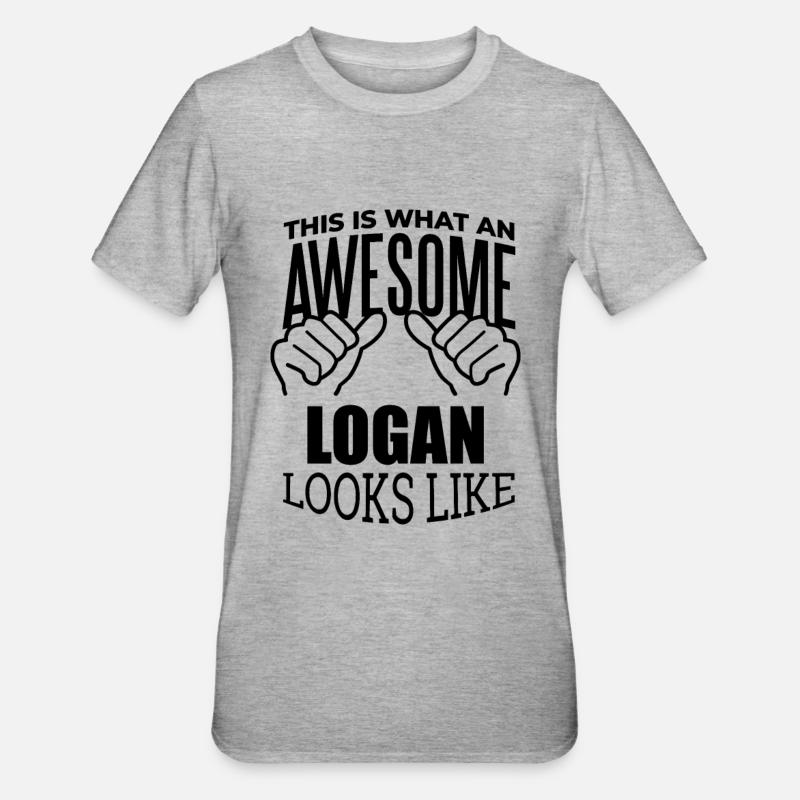 Logan - T-shirt polycoton Unisexe - gris chiné