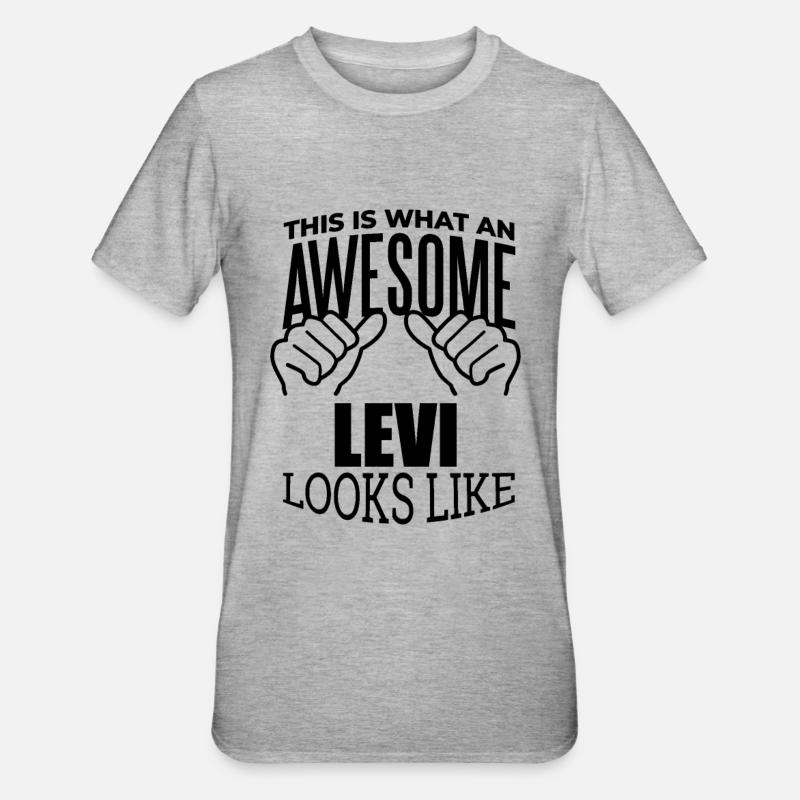 Levi - T-shirt polycoton Unisexe - gris chiné