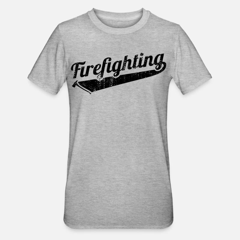 Brandbekämpfung - Unisex Polycotton T-Shirt - Grau meliert