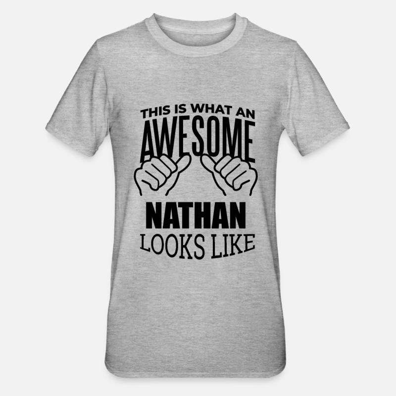 Nathan - T-shirt polycoton Unisexe - gris chiné