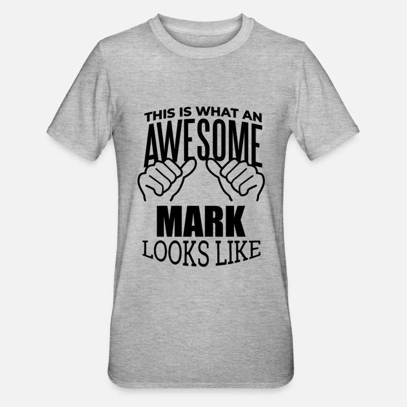 marque - T-shirt polycoton Unisexe - gris chiné