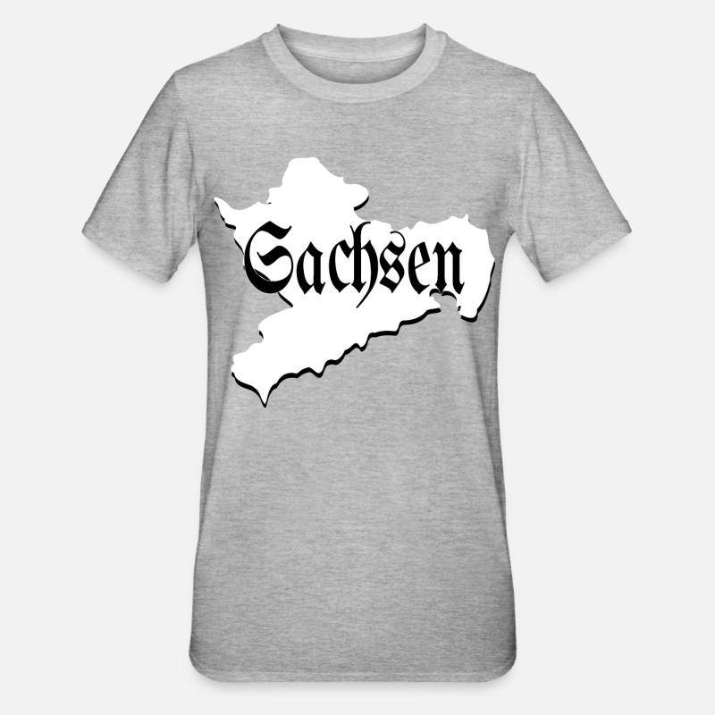 Saxe noir et blanc - T-shirt polycoton Unisexe - gris chiné