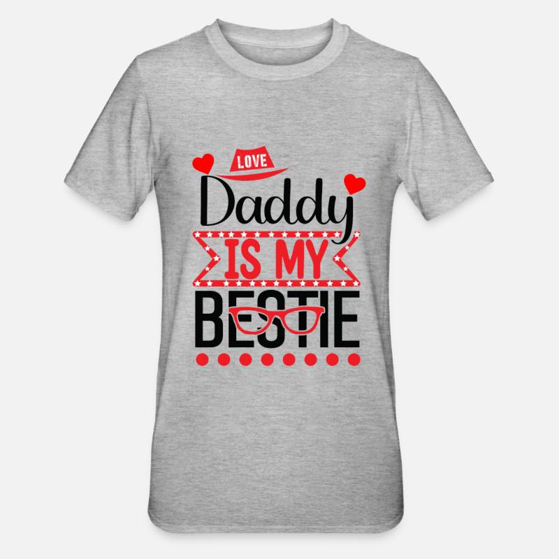 Best Dad - Unisex Polycotton T-Shirt - heather grey