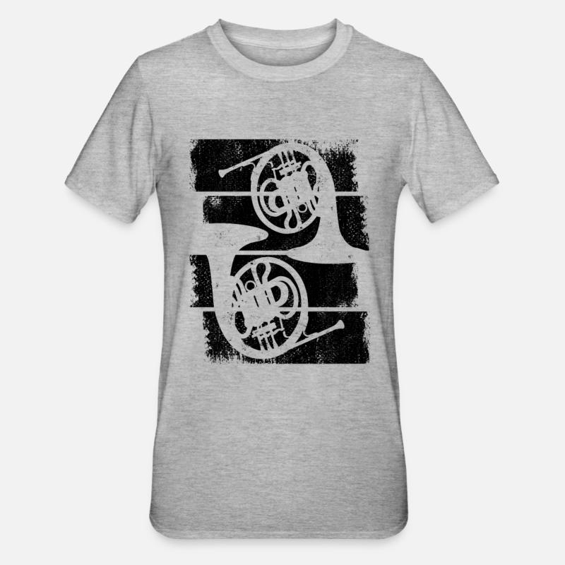 Clairons - T-shirt polycoton Unisexe - gris chiné