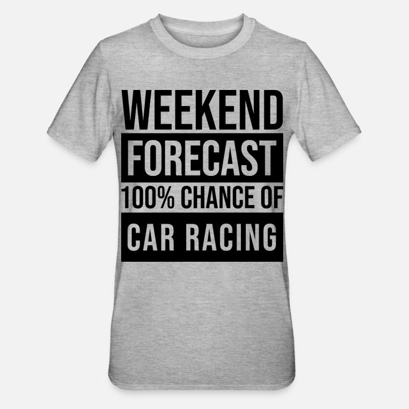 Course automobile - T-shirt polycoton Unisexe - gris chiné