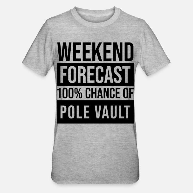 saut à la perche - T-shirt polycoton Unisexe - gris chiné