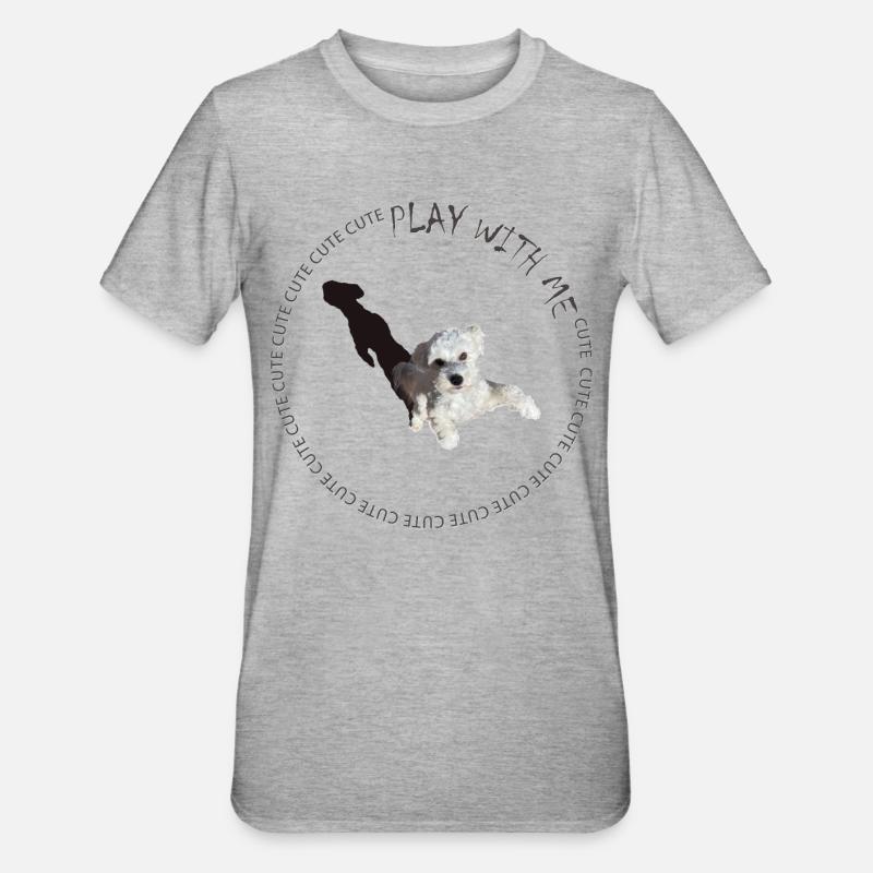 Jouez avec moi - T-shirt polycoton Unisexe - gris chiné