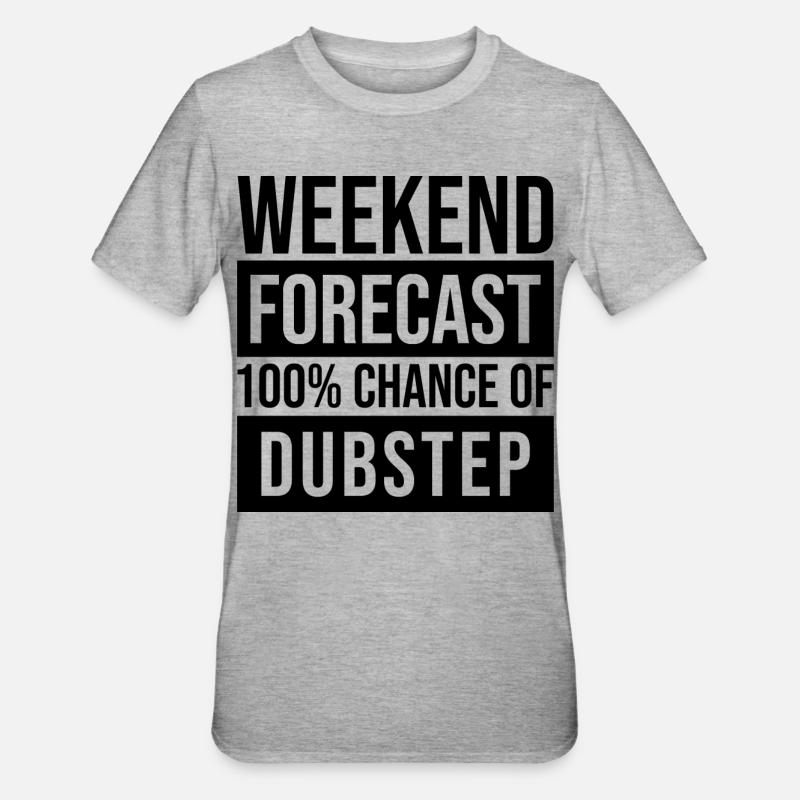 Dubstep - Unisex Polycotton T-Shirt - Grau meliert