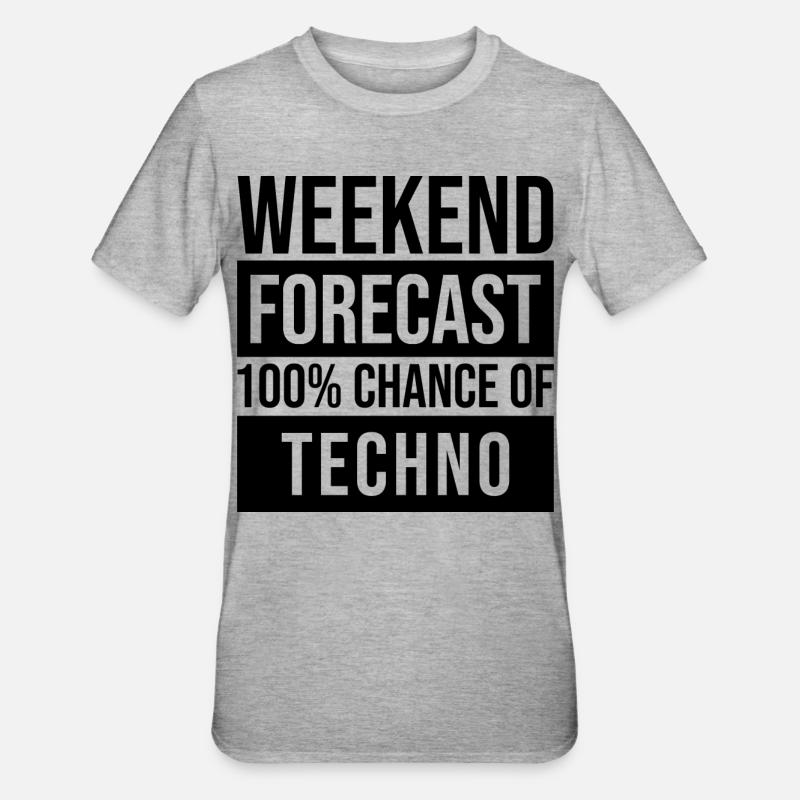 techno - T-shirt polycoton Unisexe - gris chiné