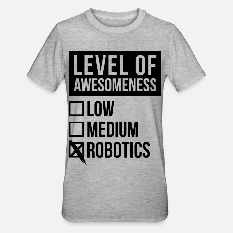 Robotertechnik - Unisex Polycotton T-Shirt - Grau meliert