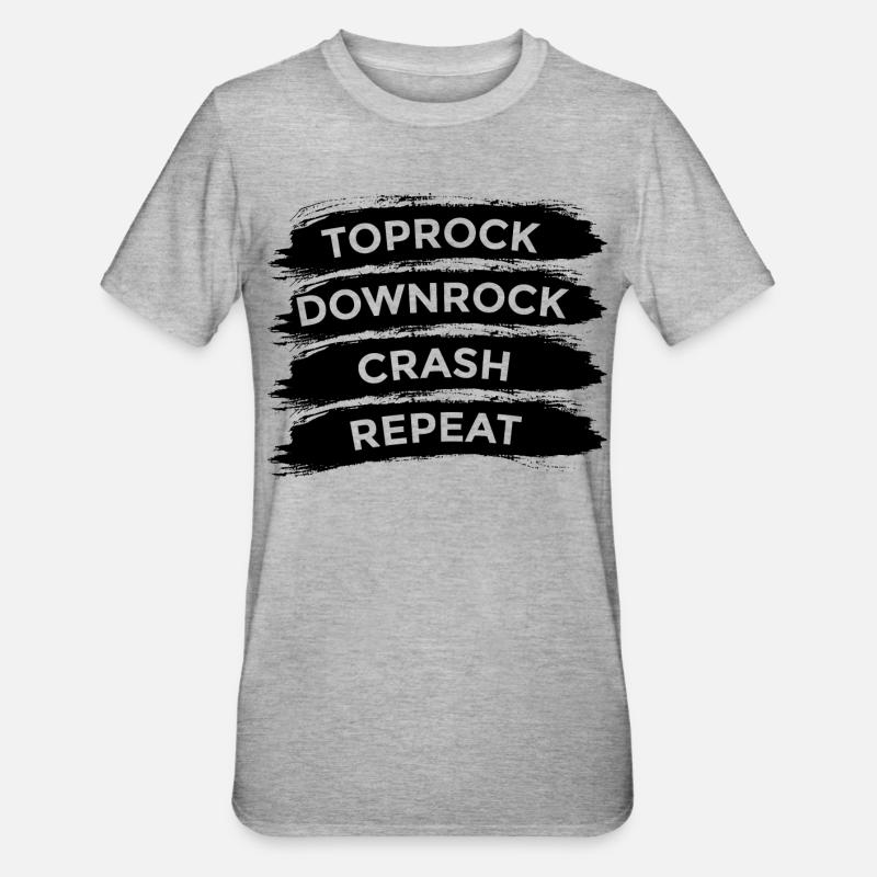 Dicton breakdancer - T-shirt polycoton Unisexe - gris chiné