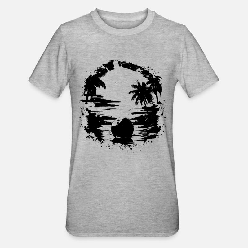 Graphiques de bowling - T-shirt polycoton Unisexe - gris chiné