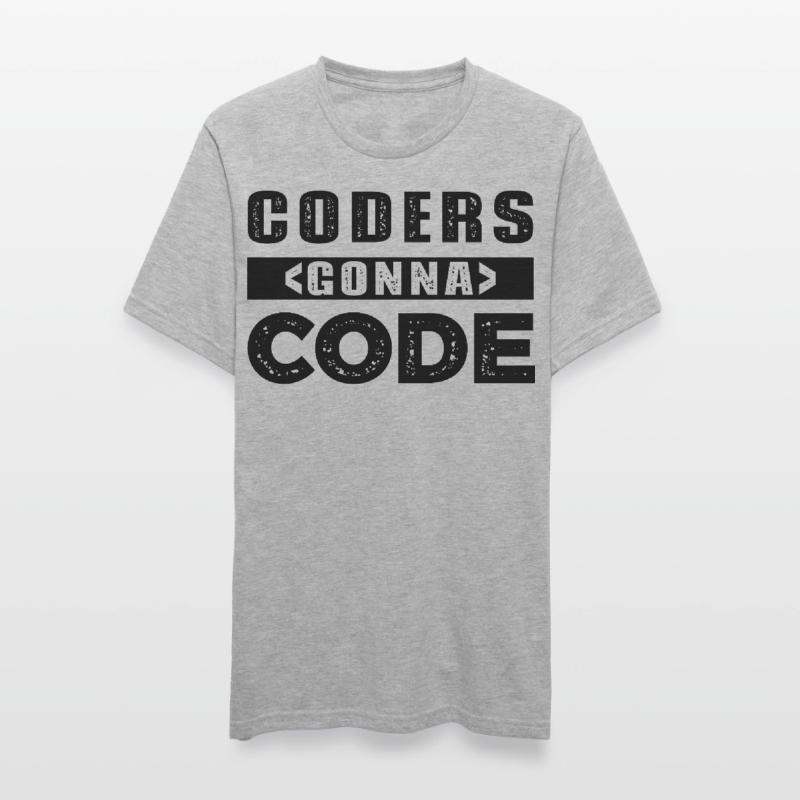 Codeurs qui passent au code T-shirt polycoton Unisexe
