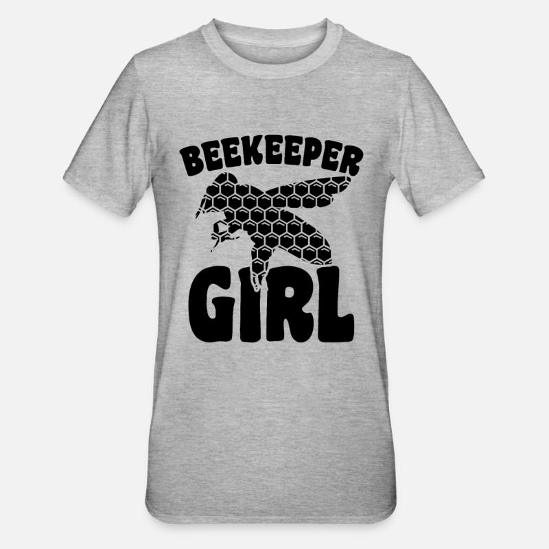 Imker Mädchen - Unisex Polycotton T-Shirt - Grau meliert