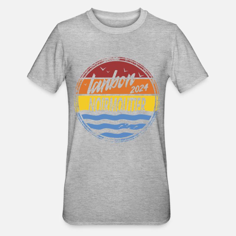 lanbon 2024 - T-shirt polycoton Unisexe - gris chiné